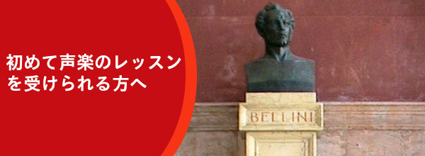 初めて声楽の個人レッスンを受けられる方へ